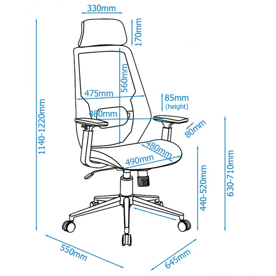 Clifton Mesh Back Ergonomic Office Chair